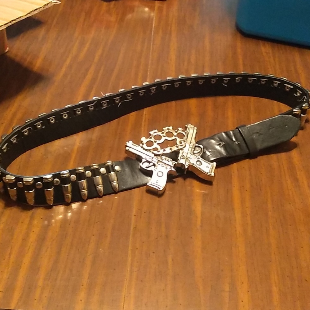 Pistols and ammo themed belt